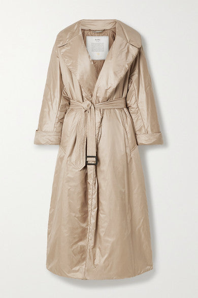The Cube Cameluxe Belted Shell Coat - Beige
